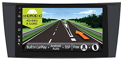 JOYX Android 11 bilradio passar Mercedes-Benz E-klass W211 | CLS W219 | W463 – 4G 64G – trådlös bilspel/Android bil – kamera och mikrofon – DSP – IPS 9 tum 2 Din – SWC 4G WiFi DAB fast båt 360-kamera