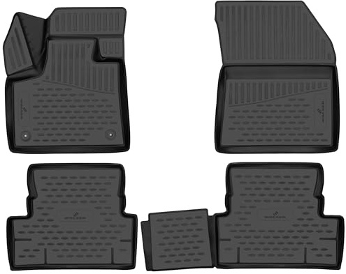 WALSER XTR Gummi Fussmatten Auto für Peugeot 3008 SUV 2016-2020, 100% passgenaue Auto Fußmatten, robuste Universal Fußmatte Auto, Gummimatten Auto, Auto Fussmatten Gummi, Auto Gummimatten