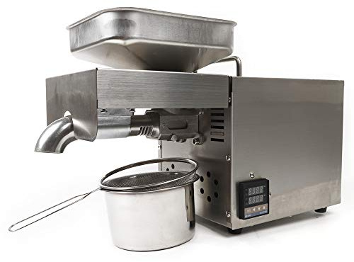 Automatische Ölpresse Maschine Edelstahl Ölpresse Extractor Öl Presse Öl Extraktion 610W 220V für Leinsamen Erdnuss Hanfsamen Sesam