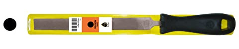 Erizo LFNRE8 Lima de mecánico redonda entrefina de 8 con mango negro y funda de plástico