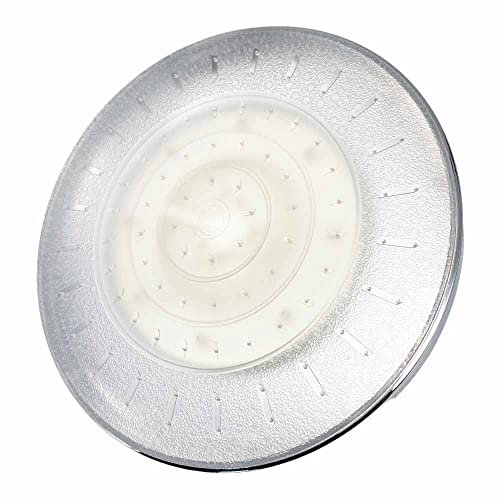 Vetrineinrete® Soffione doccia con led rgb rotondo Ø 22 cm per cromoterapia doccia emozionale doccetta multicolore