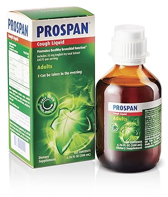 Prospan/Abrilar Cough Syrup + Mucus with Proprietary English Ivy Leaf Extract EA575 for Adults - Soothes Cough, Mucus Relief, No Added Sugar, Non-Drowsy, Alcohol-Free, Drug-Free - 200mL