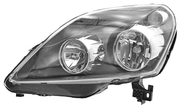 EDA PREMIUM auto Scheinwerfer Links 1216571 passend für OPEL ZAFIRA B, 05-08 mit Motor, dunkel, grau