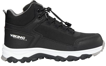 Viking Akkarvik Mid Warm WP SL, Unisex - Barn och tonåringar, Svart granit, 28 EU
