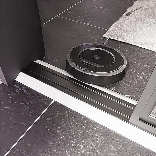 Rollstuhlrampe Pad für Badezimmer, Balkon - Leicht zu Reinigen Kehrmaschine Roboterrampe Schwellenrampe Bordsteinrampe - DIY Schnitt Rutschfeste Oberfläche