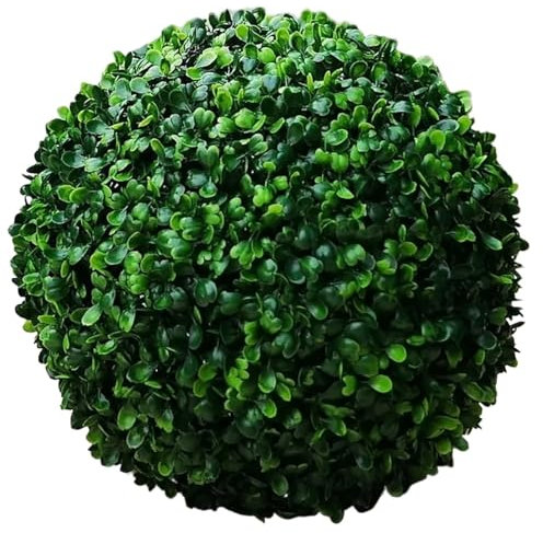 XUCZHAI 1 Stücke Große Grüne Künstliche Pflanze Ball Topiary Baum Buchsbaum Hochzeit Party Startseite Outdoor Dekoration Pflanzen Kunststoff Gras Ball(50cm)
