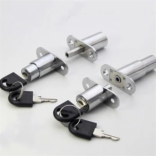 Utile Cam Serrature a cilindro 23/32mm Linguetta Porta Chiavistello Armadio in legno Armadio Porta scorrevole con chiave Ferramenta for mobili in lega 1 pz(23mm)