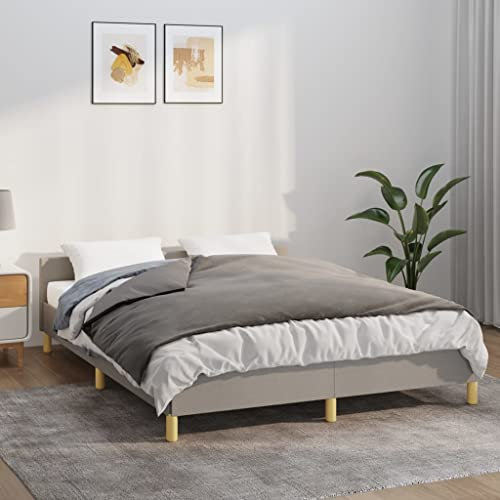 Gecheer Gewichtsdecke Therapiedecke Schwere Decke Schwere Bettdecke Heavy Weighted Blanket mit Bezug Grau 140x200 cm 6 kg Stoff