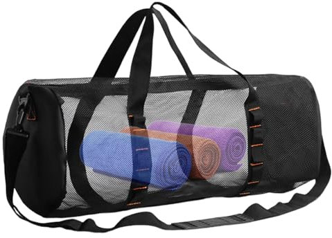 Netz-Tauchtasche – Netz-Surf-Tauchtasche, extra große Zylinder-Mehrzwecktasche | Faltbare, übergroße Strandtasche, tragbare wasserdichte Tasche zum Schnorcheln, Speerfischen, Freitauchen, Camping