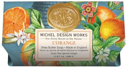 Michel Design Works L ORANGE Sonnengereifte Orangen Sheabutter-Badeseife, 246 g