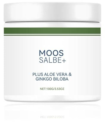 Moossalbe Plus, Moossalbe Gesicht Falten Testsieger, Moossalbe gegen Mundfalten, Aktiv Hautreparatur Moossalbe, Mooscreme mit Aloe Vera gegen Falten, Antifaltencreme Soforteffekt (A x1, One Size)