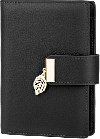JUYANO Porte Monnaie Femme, Petit Portefeuille Femme avec Blocage RFID Protege Passeport Porte Feuilles pour Femme Avec 11 Fentes pour Cartes et Pochette à Fermeture éclair