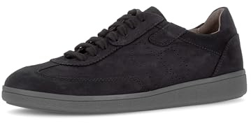 Pius Gabor Zapatillas de hombre con cordones, forro reciclado, plantilla intercambiable, Negro 22, 43 EU