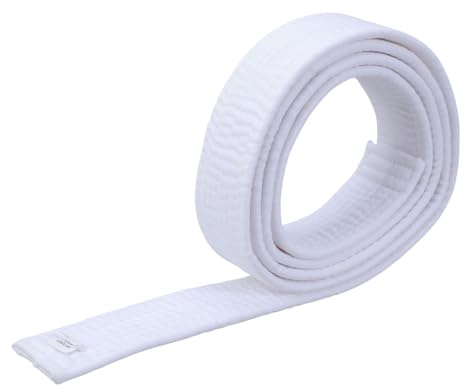 CHAKAE - Belt Karate Belt (180 cm), diseño de Judo y Taekwondo, color blanco, blanco, Talla única