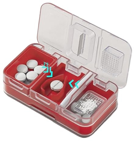 Cortador de pastillas Portátil | Cortador para comprimidos de doble capa Hogares viajes hospitales escuelas campamentos negocios para personas mayores,