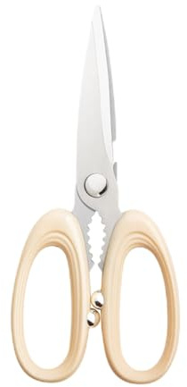 Sewroro Forbici da Cucina Multifunzionali in Acciaio Resistente 1 Pezzo Forbici per Alimenti Impugnatura Ergonomica Antiscivolo Taglio Rapido per Carne Pesce e Barbecue Uso Domestico