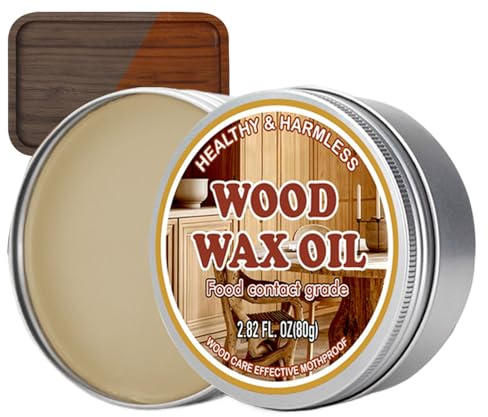 Baume pour planche à découper – Huile de bois biologique pour soin des surfaces de cuisine | Traitement alimentaire sûr avec abeille et huile minérale | Beurre protecteur pour souches, outils, bancs