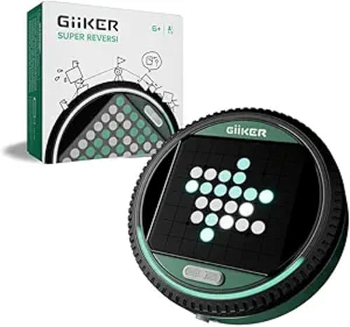 GiiKER Super Reversi - LED Slim 8x8 Sällskapsspel | Reversi/Othello Strategispel | Solo AI + 2 Spelare | 500 Utmaningsnivåer | Från 6 År