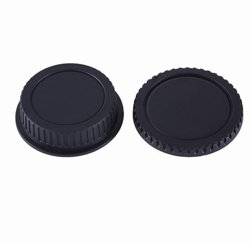 Schwarze Kappen der hinteren Objektivgehäusekappen, Kameraabdeckungen, 6 cm, ABS Halterung, Schutzabdeckungen, staubdicht, für 550D / 7D / 50D / 600D Kamera