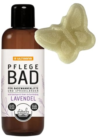 Ultrana - Aditivo de baño para bañera de hidromasaje + esponja Olanmarp | No espumante, suave para sistemas de jacuzzi, fabricado en Alemania, agradable aroma,