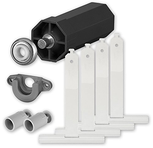 All-inclusive Rolladen Zubehör Set SW 40 bestehend aus Walzenkapsel, Kugellager, Lagerschale, 4 x Aufhängefedern und 2 x Anschlagstopfen, von EVEROXX®