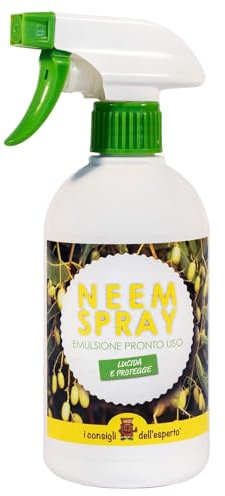 I Consigli Dell'Esperto - Spray Olio di Neem Pronto all'Uso - Formula Naturale e Biologica per Piante - Protezione Efficace contro Insetti e Parassiti - Sicuro e Non Tossico - 500 ml