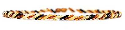 AMBERAGE Natural Baltic Amber Necklace – 100% Genuine Polished Amber Beads, Handmade, Lightweight Gemstone Jewelry – 55 cm (21.6”)