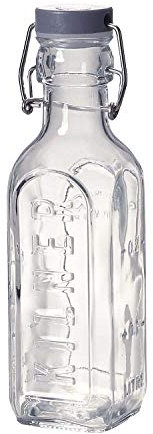 Kilner Bügelflasche 300 ml, Aufbewahrung und Konservierung von Öl, Saft und Sirup, auslaufsicher dank Silikondichtung, Flasche zum Befüllen mit Füllanzeige, Flasche Bügelverschluss
