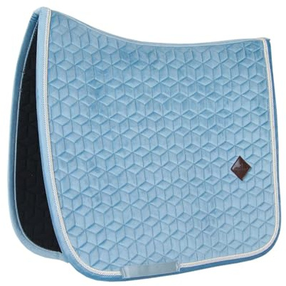 Kentucky Satteldecke - Samt - Hellblau - Satteldecke Dressur