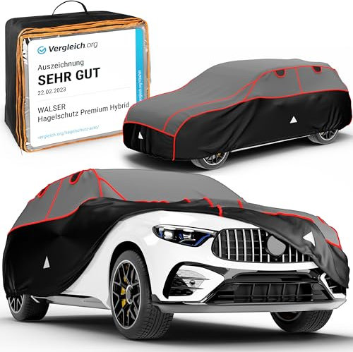 WALSER Bâche de Voiture Anti-grêle Premium Hybrid SUV, Vainqueur du comparatif Très Bon* Housse de Protection Anti-grêle Hydrofuge, bâche Contre la grêle, Couverture de Protection SUV/Van Taille 7
