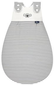 Alvi Baby Mäxchen Außensack ringlets koala navy/Ganzjahresschlafsack mitwachsend/Babyschlafsack größenverstellbar/Alvi Kinderschlafsack ohne Ärmel/für Jungen und Mädchen ab 0 Monate, 56/62
