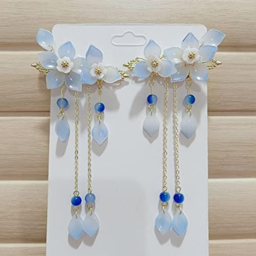 Haarnadel im antiken Stil mit Quaste, lange Kette, Perlen, baumelnder chinesischer Hanfu-Kopfschmuck