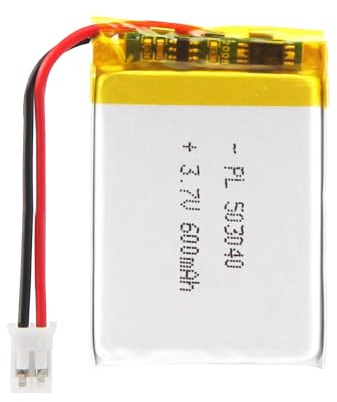 Batterie 3,7V 600mAh 503040 lithium-polymère-ion lithium-ion Li-Po avec connecteur 2P-PH avec pas de 2,0 mm