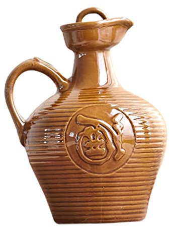 CIYODO Household Wine Pot Terracotta Jug 6.7 Inch with Lid and Handle Suitable for Water and Serving
