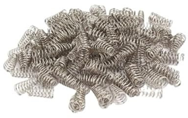AQXYWUIO 10 mm x 6 mm x 19 mm konische Metall-Druckfeder, silberfarben, 45 Stück