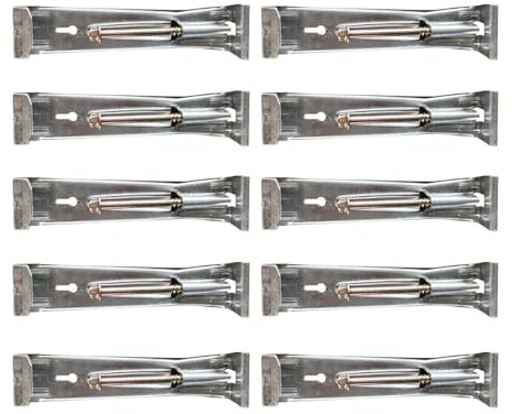 10x 5 inch Gutter Hangers with Pre Inserted Screws Carbon Steel Rain Gutter Bracket Support Accessories Bracket Clips