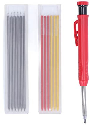 Agatige Penna per marcare la lavorazione del legno, punta in lega Scriber per la lavorazione del legno Penna per incisione Strumento per tracciare multifunzionale Set di ricariche per