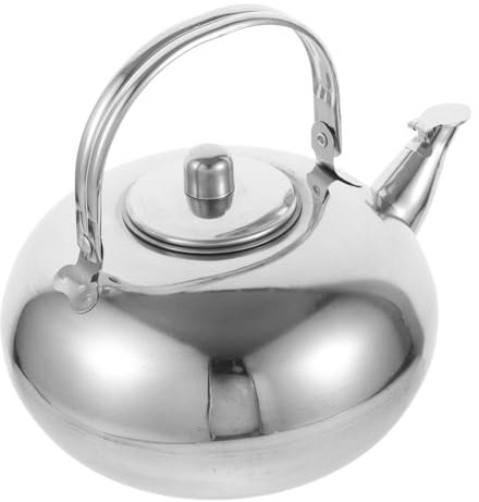 Alipis Tetera de Acero Inoxidable con Infusor 2,5l 20cm, Filtro Integrado, Mango Engrosado, Apta para Cocina Eléctrica y Gas, Hervidor para Té y Café, Uso Doméstico y Camping