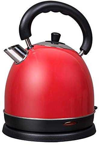BNCXMO Bollitore Elettrico bollitore Elettrico, bollitore in Acciaio Inossidabile a brocca 2.0 Litri, ebollizione Veloce e Facile da Pulire, 1800 W Veloce (Colore: Rosso) Presente (Rosso)