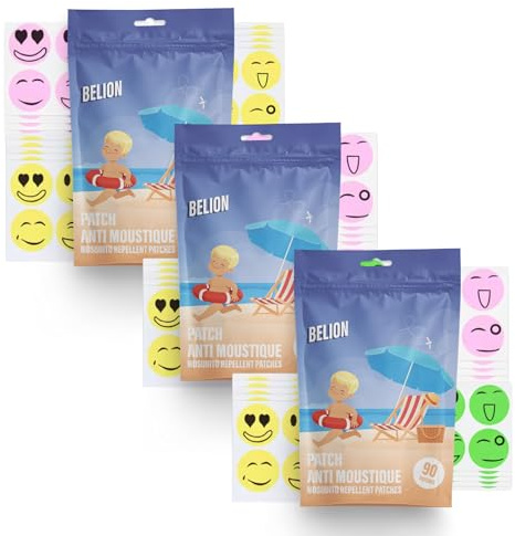 Patch anti moustique, tique et acarien | Idéal pour les activités en plein air | Summer pack de 270 autocollants anti-moustiques | Pratique et ludique