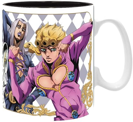 ABYSTYLE Tasse Jojo's Bizarre Adventure Golden Wind, offizielles Produkt, 460 ml, hochwertiger Druck, Kartonbox