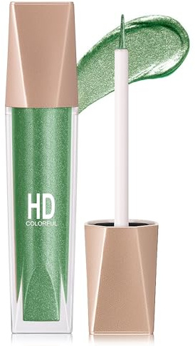 Erinde Liquid Metallic Eyeshadow, Metallischer Glitzer Eyeliner, Hochpigmentiert Lidschatten, Wasserfest & Langanhaltend, Schnelltrocknend, für Strahlende und Funkelnde Augen-Make-up Looks #05