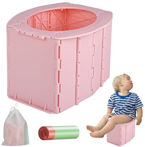 YYTECH Töpfchen für Kinder, Töpfchen für Unterwegs, Faltbares Töpfchen Kinder Tragbare Kindertoilette Reisetöpfchen Faltbar mit Aufbewahrungstasche Baby Potty Klapptoilette für Enfant