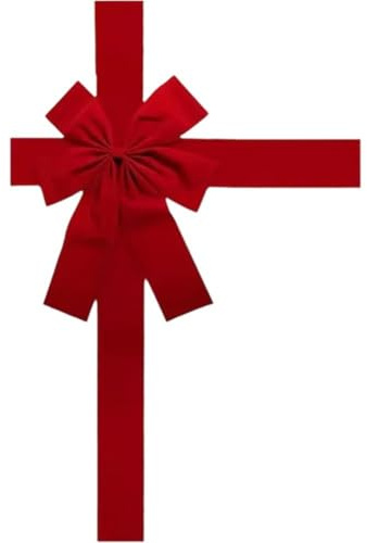 Weihnachts-türdekoration, Rote Schleife, Knoten-hängedekoration Für Die Tür, Schleife Aus Band, Weihnachtsdekoration Für Die Haustür, Schleifen-türdekoration