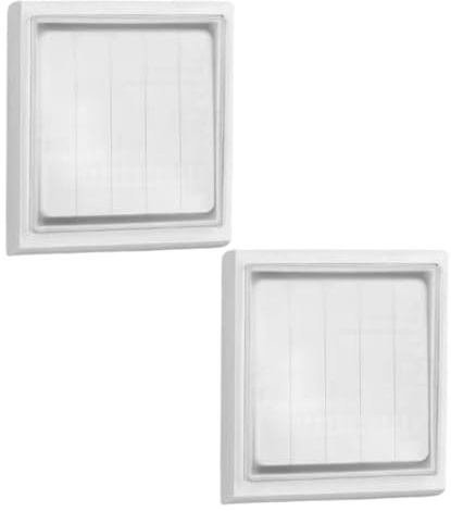 DOKRIN Juego de 2 protectores autoadhesivos para enchufes e interruptores, de silicona, resistentes al agua, aptos para baño, cocina y salón (blancos)