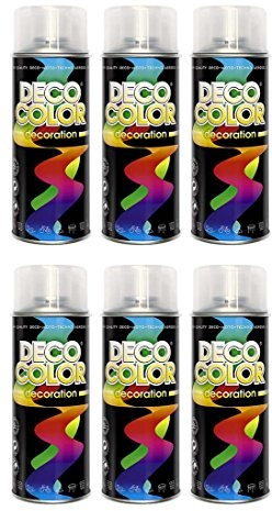 Fahrzeugteile Hoffmann 6er Sparpack DC Lackspray glänzend 400ml nach RAL (6 Dosen in klarlack glanz)
