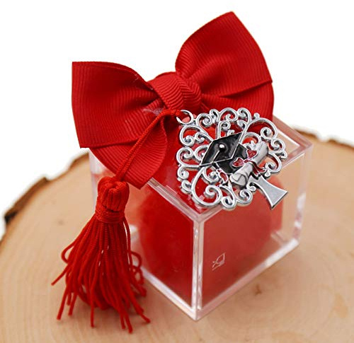 Viale Magico Bomboniere Laurea Confezionate su Plexiglass Albero della Vita Tocco Kit 10 Pezzi (PG314N)