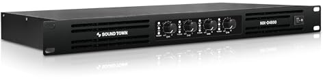 Sound Town Class-D 4-Channel PA/DJ Power Amplifier, 4 x 720W RMS at 4-ohm, 1U rack space (NIX-D4800)