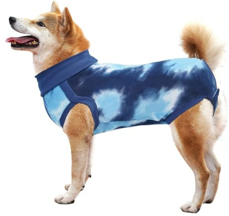 Traje de perro Genesungsanzug für Hunde nach Operationen, Hundekleidung, E-Halsband, Kegel-Alternative, Anti-Lecken-Haustier-Body, Hundekleidung für weibliche männliche Hunde, Katzen, Spay-Anzug