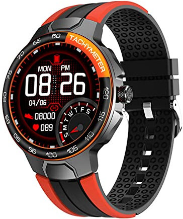 QESTO Reloj inteligente Kmccd para hombres y mujeres, reloj inteligente con pantalla táctil de 1.3 pulgadas, con monitor de frecuencia cardíaca y sueño, también con 24 modos de ejercicio, rastreador